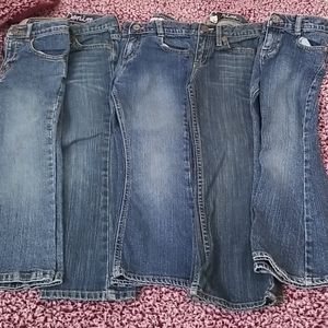 5 pair bootcut Jean's, size 5t